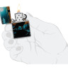 Зажигалка ZIPPO MOONLIGHT WOLF DESIGN 46252